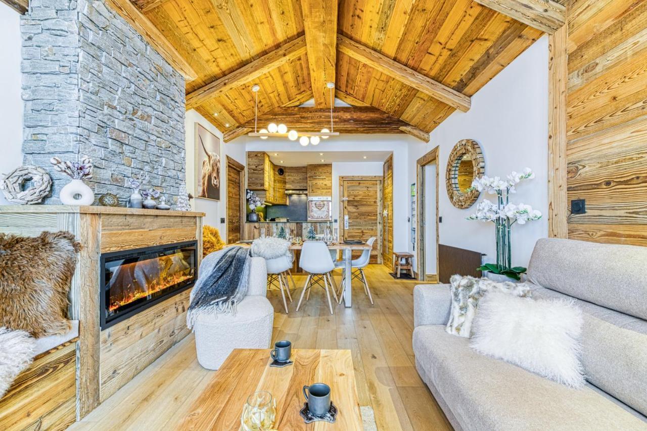 Appartement Style Chalet 5* Vue Mont-Blanc - Arc 1950 Les Arcs  Dış mekan fotoğraf
