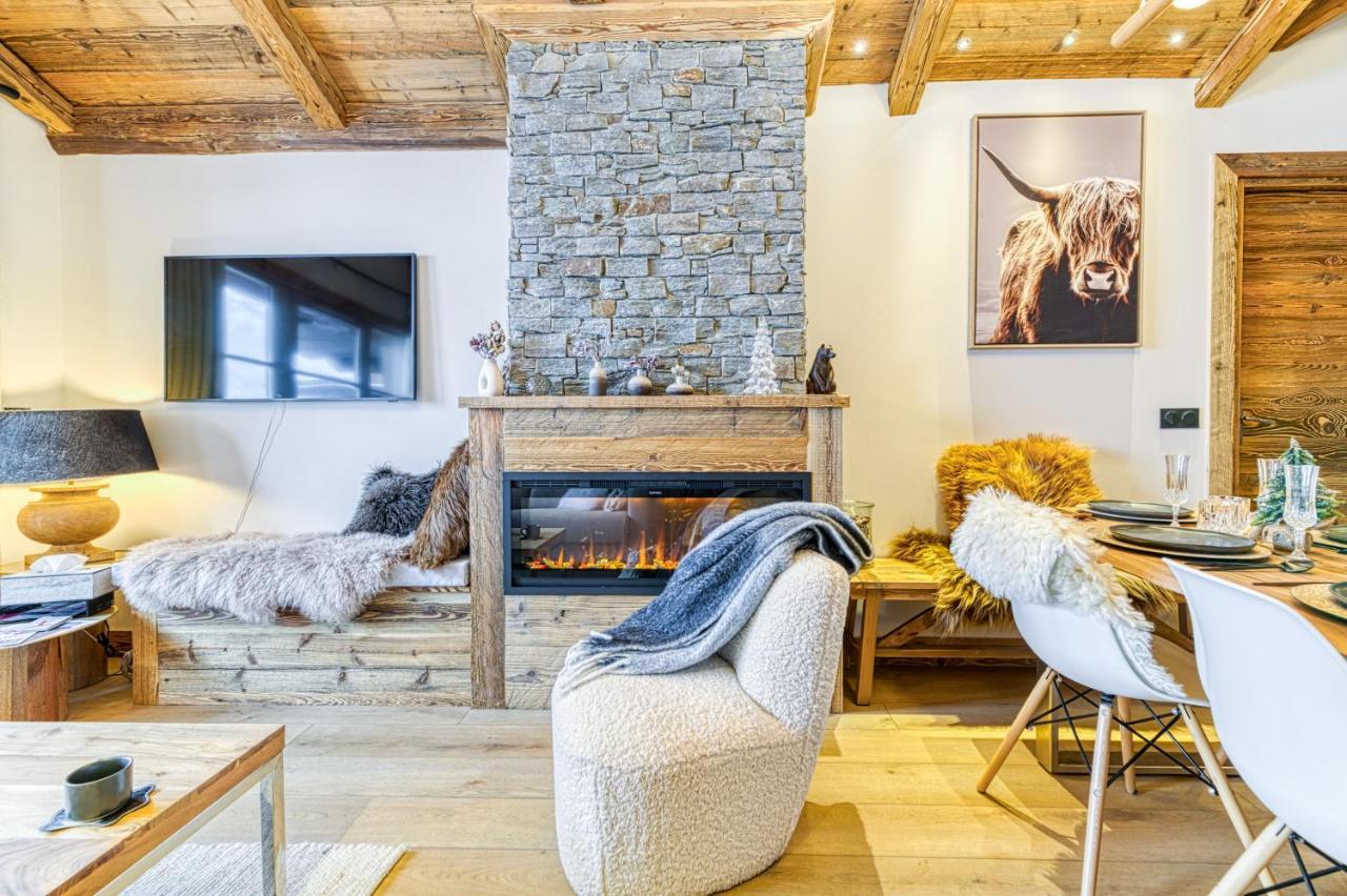 Appartement Style Chalet 5* Vue Mont-Blanc - Arc 1950 Les Arcs  Dış mekan fotoğraf